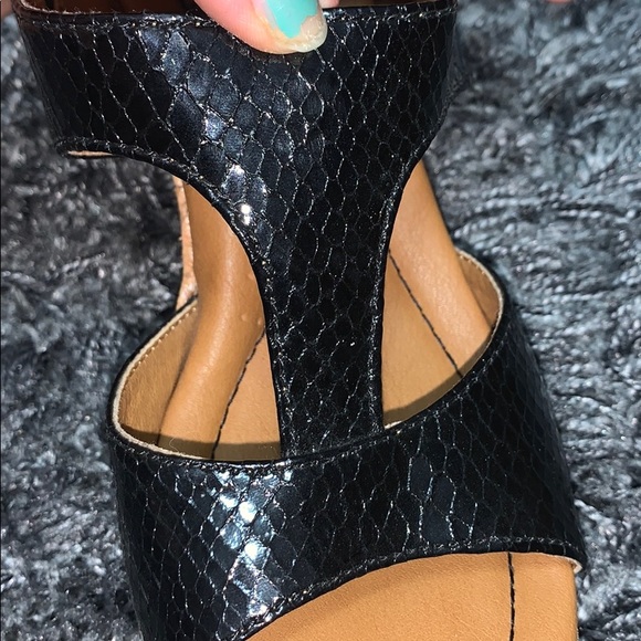 Black & brown wedges - Picture 2 of 7